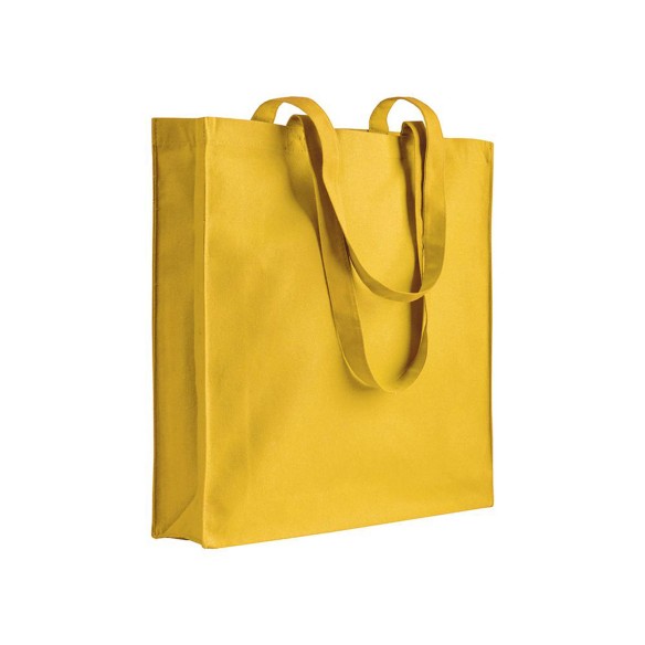 Shopper con soffietto in cotone