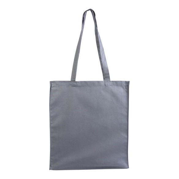 Shopper con soffietto in cotone