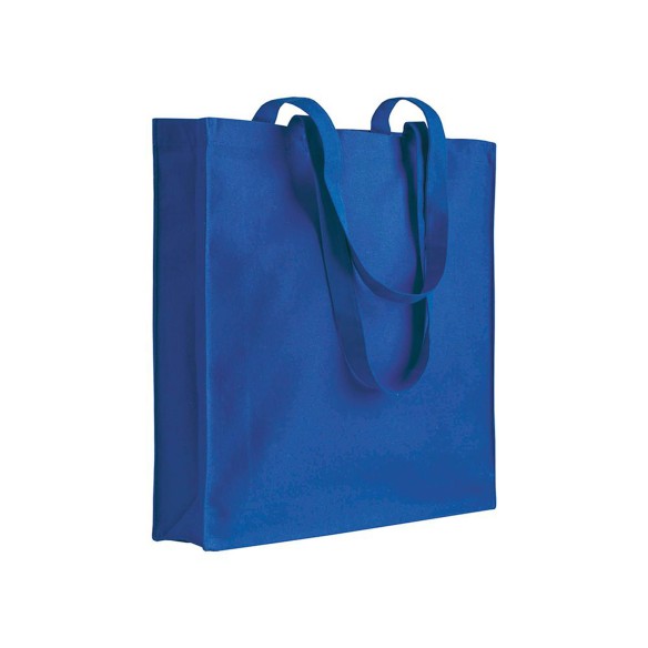 Shopper con soffietto in cotone