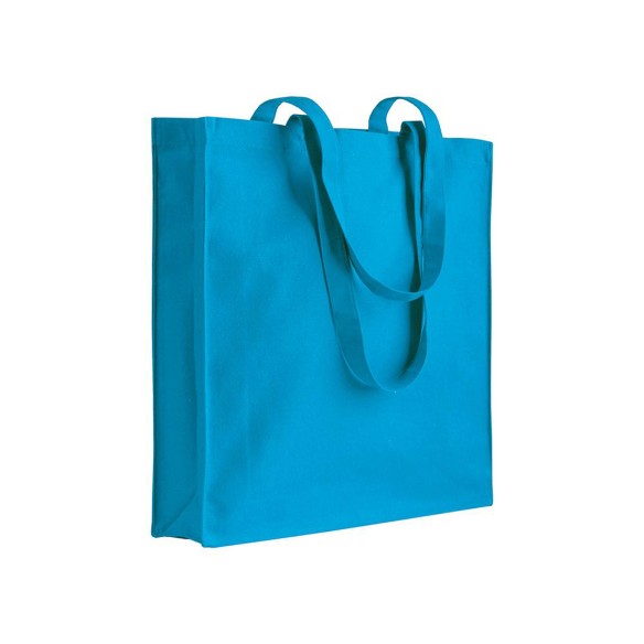 Shopper con soffietto in cotone