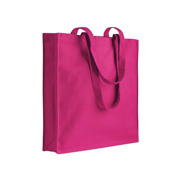 Shopper con soffietto in cotone