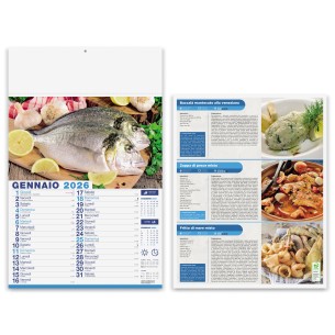 Calendario ricette Mare in tavola PA144| Publigest snc