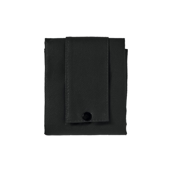 MOENA Borsa shopper ripiegabile in TNT 80 g/m² cucito. Soffietto alla base e manici corti.