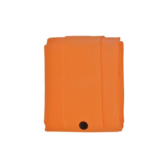 MOENA Borsa shopper ripiegabile in TNT 80 g/m² cucito. Soffietto alla base e manici corti.