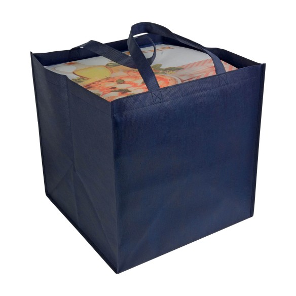 BRUNICO - Shopper in formato cartone da pizza in TNT 80 g/m2