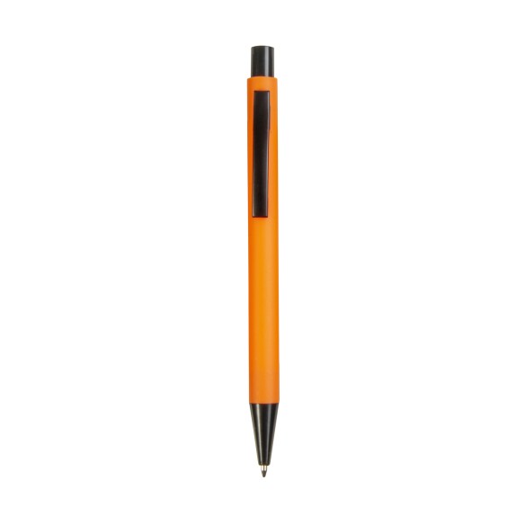 Penna a scatto in plastica con clip in metallo