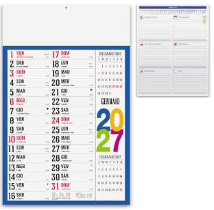 Calendario olandese mensile 12 fogli SWEDISH