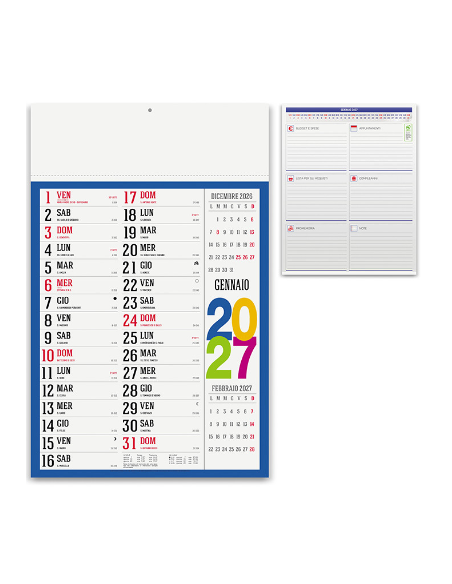 Calendario olandese mensile 12 fogli SWEDISH