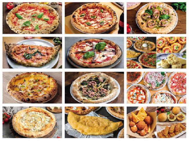 Calendario illustrato mensile 12 fogli PIZZA