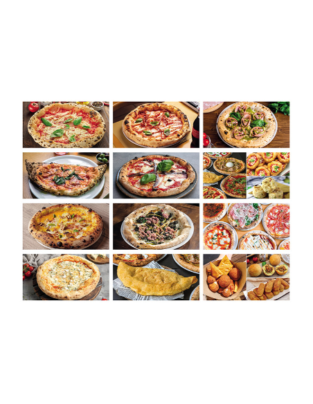 Calendario illustrato mensile 12 fogli PIZZA