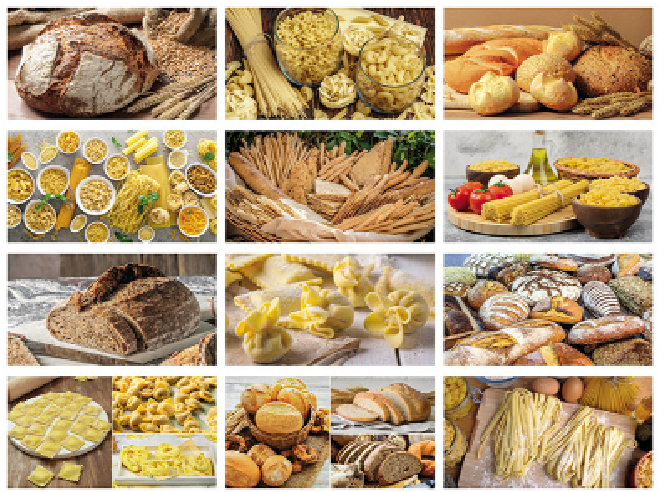 Calendario illustrato mensile 12 fogli PANE E PASTA