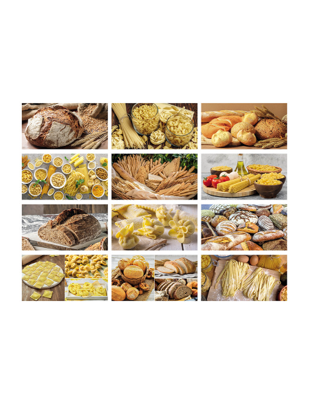 Calendario illustrato mensile 12 fogli PANE E PASTA